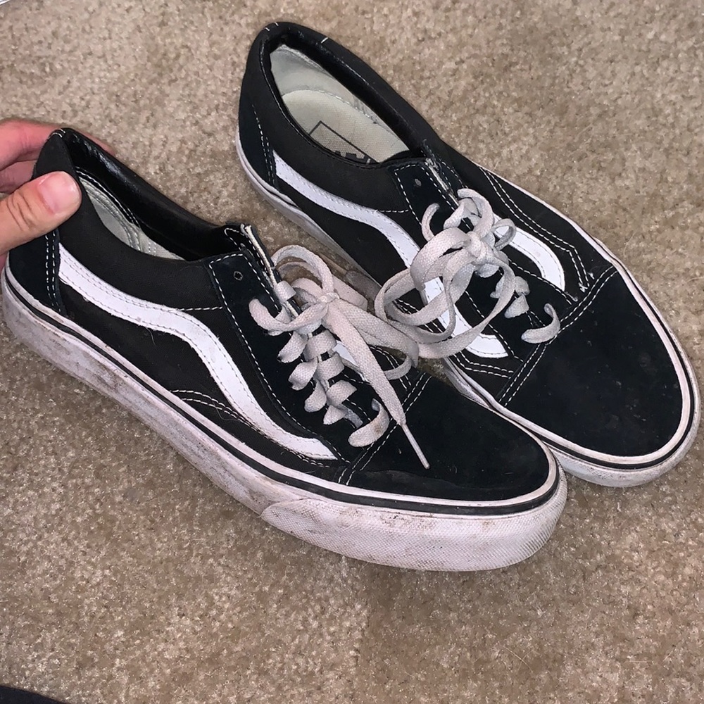 Vans black and white sneakers